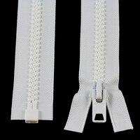 Thumbnail Image for YKK VISLON #10 Separating Zipper Automatic Lock Short Single Pull Metal Slider 18