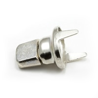 Thumbnail Image for DOT Common Sense Turn Button Double Prong 91-XB-78332-1A Nickel Plated Brass 100-pk 1