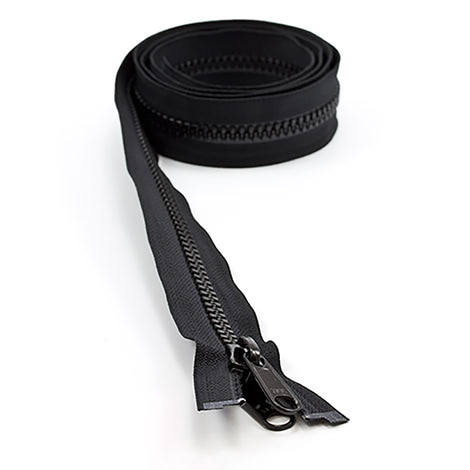 Image for YKK® VISLON® UV #8 Separating Zipper Non-Locking Double Pull Metal Slider #VFUV 54