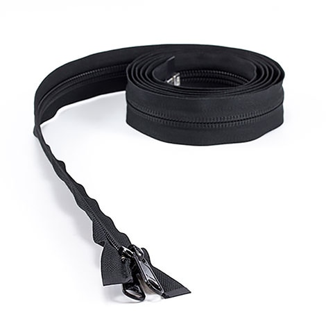 Image for YKK ® ZIPLON ® UV #10 Separating Coil  Zipper Non-Locking Double Pull Metal Slider #CFOR-105 DWL E 72