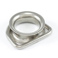 Thumbnail Image for SolaMesh Dee Ring Thimble Stainless Steel Type 316 6mm x 50mm (1/4