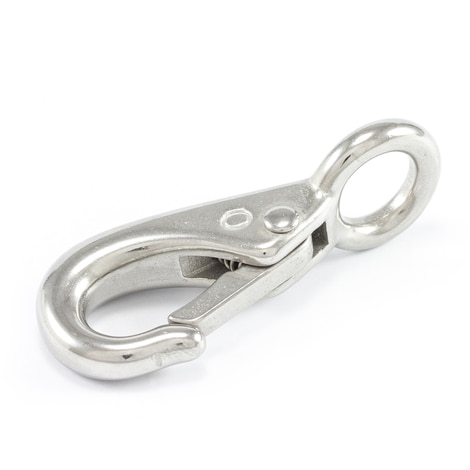 Image for Snap Hook #249SS-0 Stainless Steel 316 Solid Eye Hole 3/8