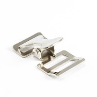 Thumbnail Image for Buckle Push-Button #6105 Nickel Plated 1