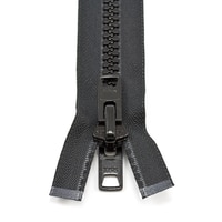 Thumbnail Image for YKK VISLON #10 Separating Zipper Automatic Lock Short Double Pull Metal Slider 12