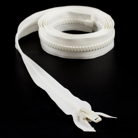 Image for YKK VISLON #10 Separating Zipper Automatic Lock Short Single Pull Plastic Slider #VFUL106 TA 96