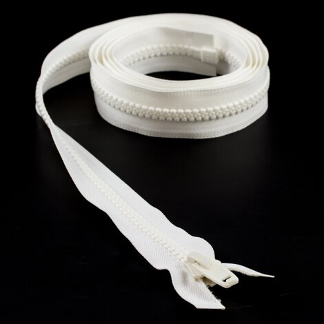 Image for YKK VISLON #10 Separating Zipper Automatic Lock Short Single Pull Plastic Slider #VFUL106 TA 84