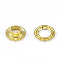 Thumbnail Image for DOT Self-Piercing Grommet with Grip Tooth Washer #0 Brass 1/4" 500-pk