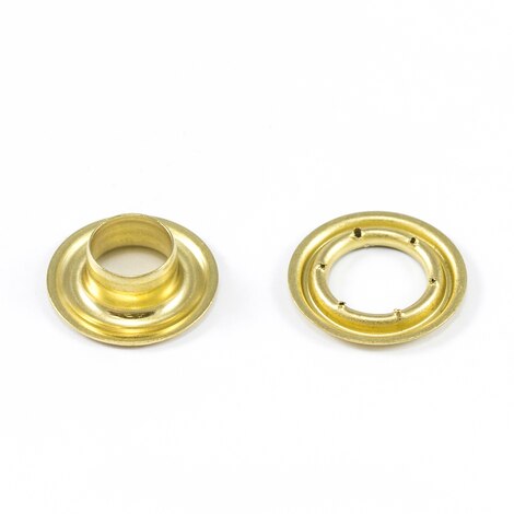 Image for DOT Self-Piercing Grommet with Grip Tooth Washer #0 Brass 1/4