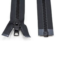 Thumbnail Image for YKK® VISLON® #10 Separating Zipper Automatic Lock Short Double Pull Metal Slider #VFUVOL-107 DX E 24