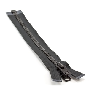 Thumbnail Image for YKK VISLON #10 Separating Zipper Automatic Lock  Double Pull Metal Slider 12" Black