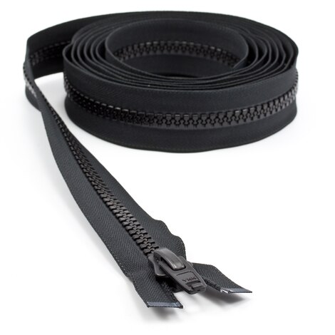 Image for YKK VISLON #10 Separating Zipper Automatic Lock Short Single Pull Plastic Slider #VFUL106 TA 120