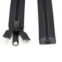 Thumbnail Image for YKK VISLON #8 Separating Zipper Automatic Lock Long Double Pull Metal Slider 18