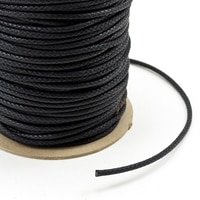 Thumbnail Image for Solid Braided Cotton Lacing Cord #4.5 9/64" 100-yd Black