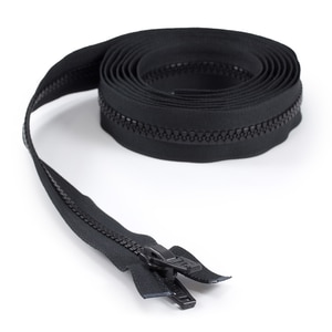 Thumbnail Image for YKK VISLON #10 Separating Zipper Automatic Lock Double Pull Plastic Slider 120" Black