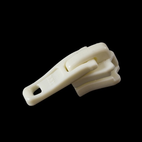 Image for YKK® VISLON® #5 Plastic Sliders #5VSTF Non-Locking Short Single Pull Tab White