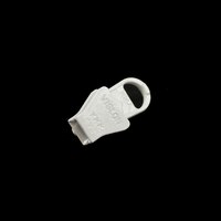 Thumbnail Image for YKK® VISLON® #5 Metal Sliders #5VSDFW Non-Locking Short Single Pull Tab White 3