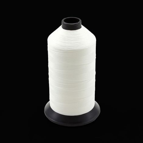 Image for Coats Polymatic Bonded Polyester Monocord Dacron Thread Size 125 White 16-oz