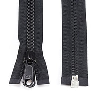 Thumbnail Image for YKK ZIPLON #10 Separating Coil  Zipper Non-Locking Double Pull Metal Slider #CFOR-105 DWL E 84