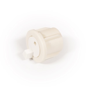 Thumbnail Image for RollEase End Plug R Series for 1-1/4" Tube Vanilla with White Housing