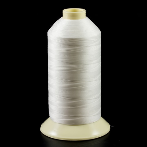 Image for Coats Ultra Dee Polyester Thread Soft Non Bonded Gral Anti-Static Finish Size 69 #24 White 16-oz