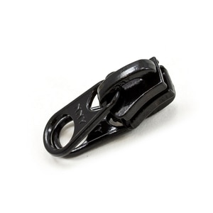 Thumbnail Image for YKK VISLON #10 Metal Sliders #10VFDFWW Non-Locking Short Double Pull Tab Black