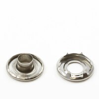 Thumbnail Image for Self-Piercing Rolled Rim Grommet with Spur Washer #1 Stainless Steel 5/16
