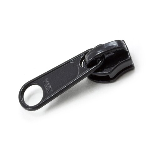 Image for YKK® ZIPLON® Metal Sliders #8CNDFL Non-Locking Long Single Pull Tab Black