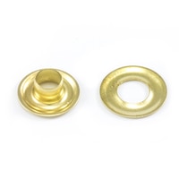 Thumbnail Image for DOT Grommet with Plain Washer #00 Brass 3/16" 1-gr
