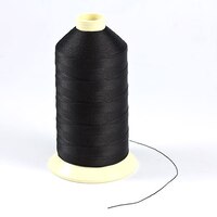 Thumbnail Image for Coats Ultra Dee Polyester Thread Soft Non Bonded Gral Anti-Static Finish Size 138 #12 Black 16-oz (DISC) 1