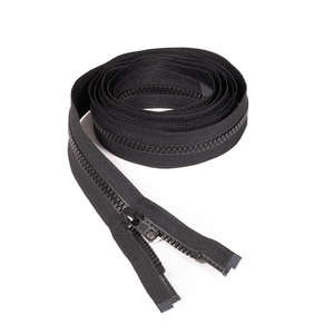 Thumbnail Image for YKK VISLON #5 Separating Zipper Automatic Lock  Single Pull Metal Slider 96" Black