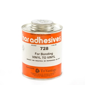 Thumbnail Image for HAR Vinyl To Vinyl Adhesive 728 1-pt Brushtop Can 24-pk (DSO)
