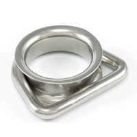 Thumbnail Image for SolaMesh Dee Ring Thimble Stainless Steel Type 316 10mm x 65mm (3/8" x 2-9/16")