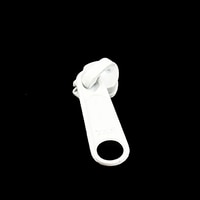 Thumbnail Image for YKK® ZIPLON® Metal Sliders #5CNDFL Non-Locking Long Single Pull Tab White 3