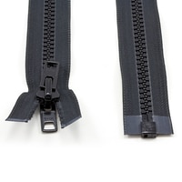 Thumbnail Image for YKK VISLON #10 Separating Zipper Automatic Lock Short Double Pull Metal Slider 108
