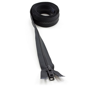 Thumbnail Image for YKK VISLON #10 Separating Zipper Automatic Lock  Double Pull Metal Slider 54" Black