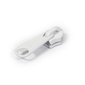 Thumbnail Image for YKK® ZIPLON® Metal Sliders #10CFDFL Non-Locking Long Single Pull Tab Powder Coated White