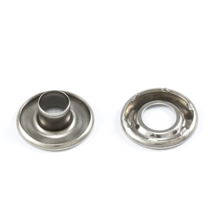 Thumbnail Image for DOT Rolled Rim Self-Piercing Grommet with Spur Washer #1 Stainless Steel 5/16" 25-gr  (DSO)