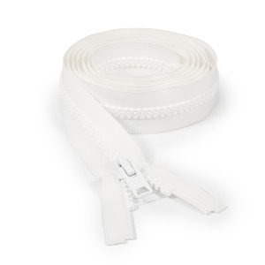Thumbnail Image for YKK VISLON #10 Separating Zipper Automatic Lock  Single Pull Metal Slider 84" White
