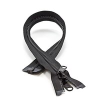 Thumbnail Image for YKK® VISLON® UV #8 Separating Zipper Non-Locking Double Pull Metal Slider #VFUV 18