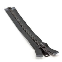 Thumbnail Image for YKK VISLON #10 Separating Zipper Automatic Lock Short Double Pull Metal Slider 12
