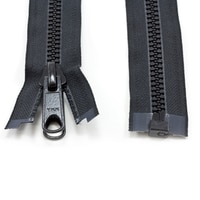Thumbnail Image for YKK® VISLON® #8 Separating Zipper Automatic Lock Long Double Pull Metal Slider #VFUVOL-87 DXL E 60