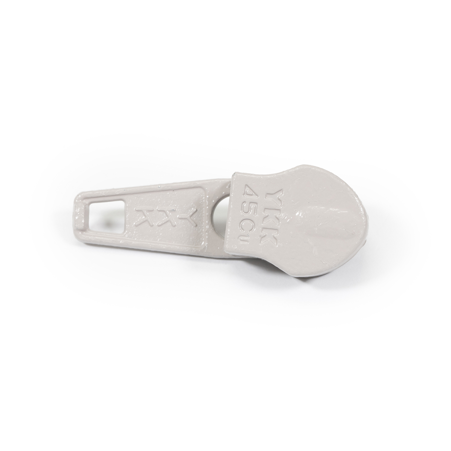 YKK Ziplon Zipper Metal Slider #4.5CF Auto-Lock Single Pull Short