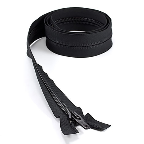 Image for YKK ZIPLON #10 Separating Coil  Zipper Automatic Lock Single Pull Metal Slider #CFOR-106 DA E 108