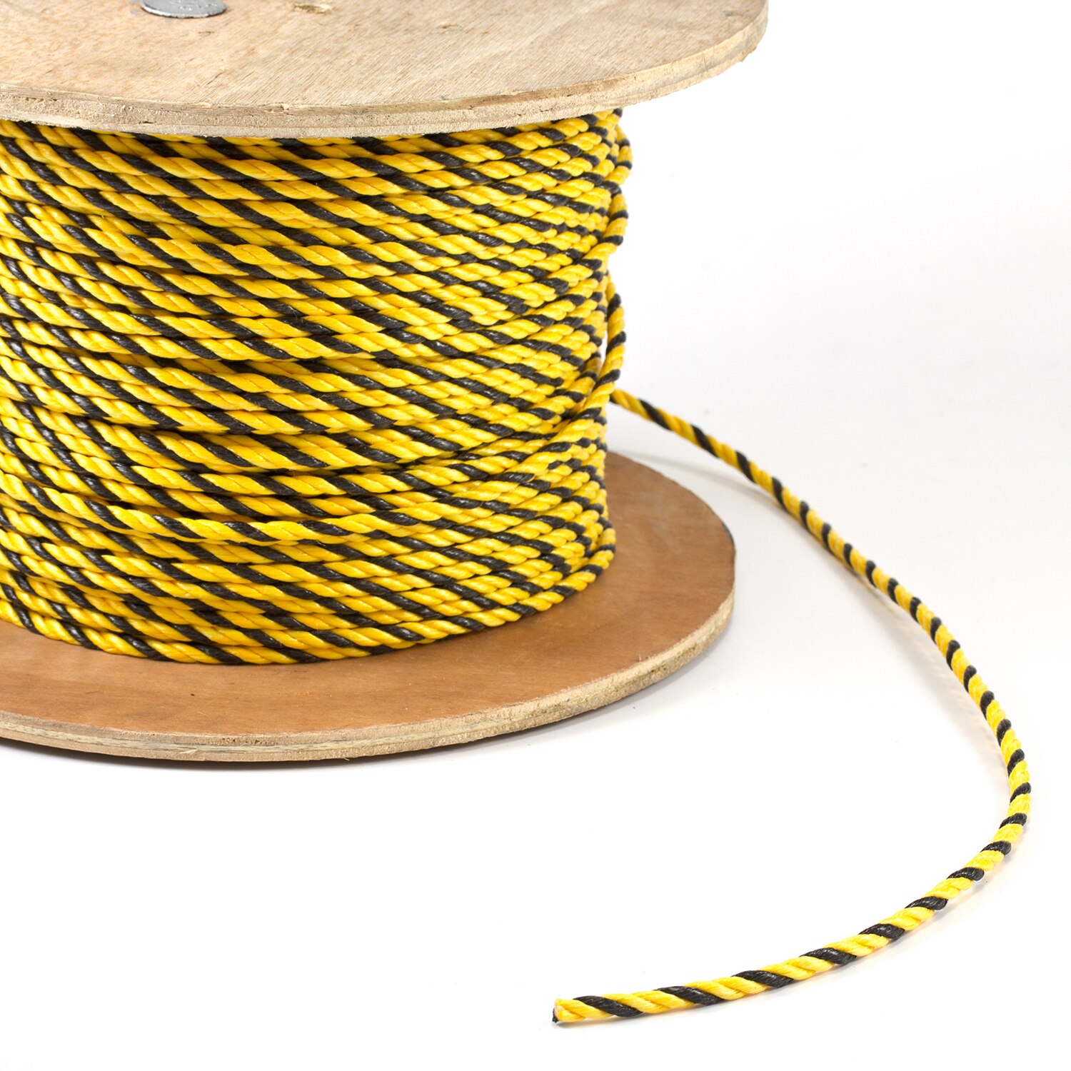 3-Strand Polypropylene Rope 1/4 x 600' Yellow/Black (SPO)
