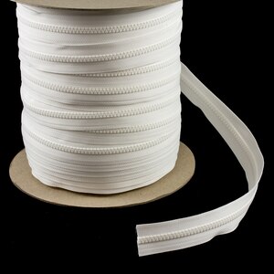 Thumbnail Image for YKK VISLON Chain #5VS 9/16" Tape White  (Standard Pack 109 Yards)  (Full Rolls Only)