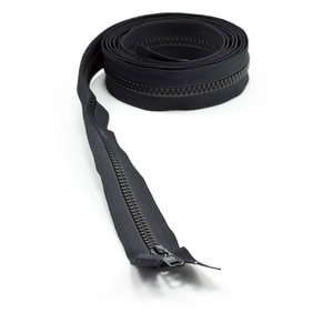 Thumbnail Image for YKK VISLON #5 Separating Zipper Automatic Lock  Single Pull Metal Slider 84" Black