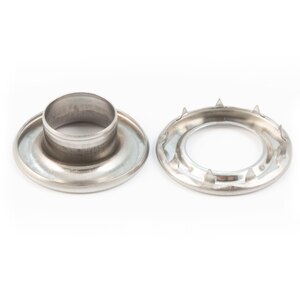 Thumbnail Image for DOT Rolled Rim Grommet with Spur Washer #5 Stainless Steel 5/8" 1-gr