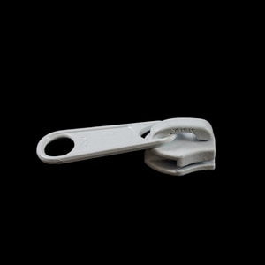 Thumbnail Image for YKK ZIPLON Metal Sliders #8CFDFL Non-Locking Long Single Pull Tab White