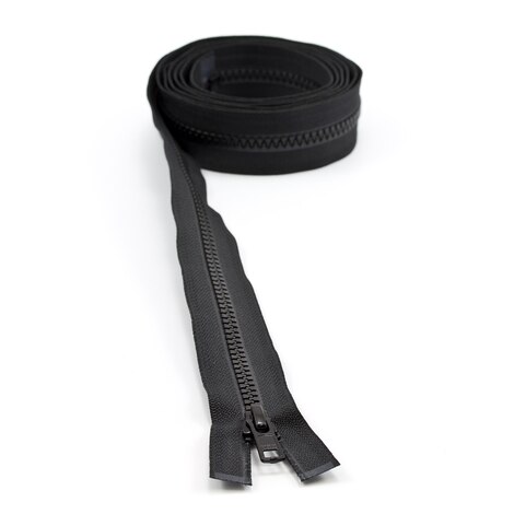 Image for YKK VISLON #5 Separating Zipper Automatic Lock Short Single Pull Metal Slider 72