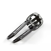 Thumbnail Image for YKK® VISLON® #10 Metal Sliders #10VFDWL Non-Locking Long Double Pull Tab Black 5